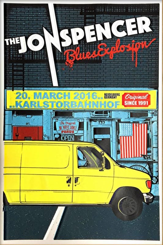 Jon Spencer Blues Explosion - Gigposter