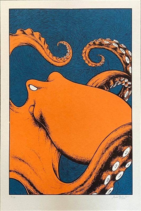 Oktopus Siebdruck