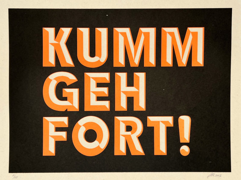 Kumm Geh Fort - Artprint