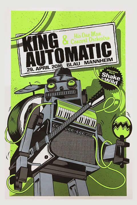 King Automatic - Gigposter