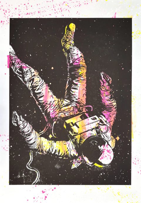 All Hope Gone Hand-Finished Multiple Siebdruck Unikat